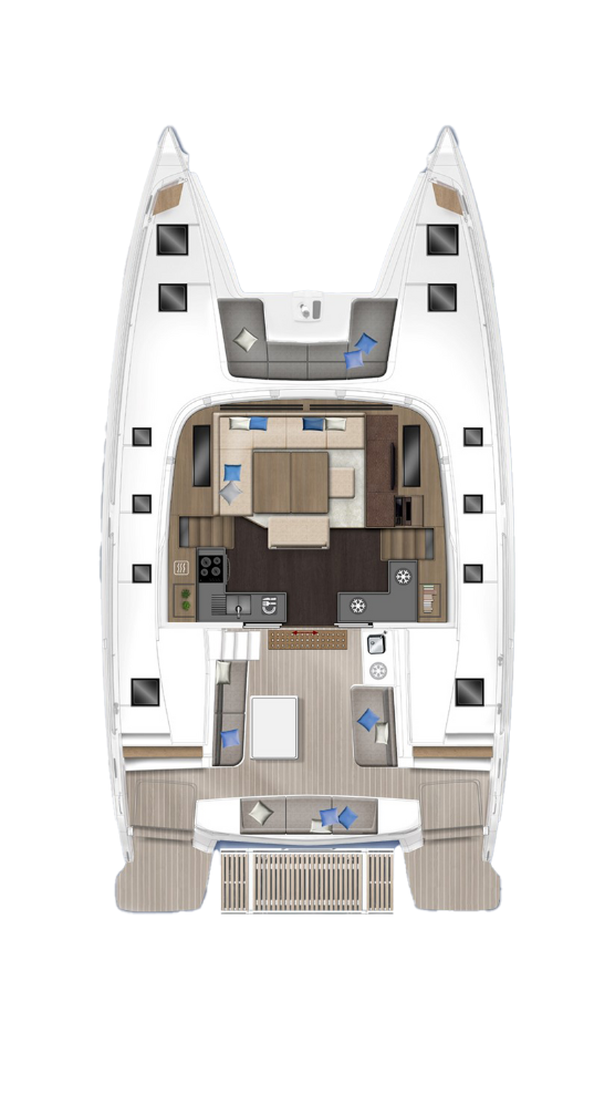 Lagoon 40 Carre Cockpit