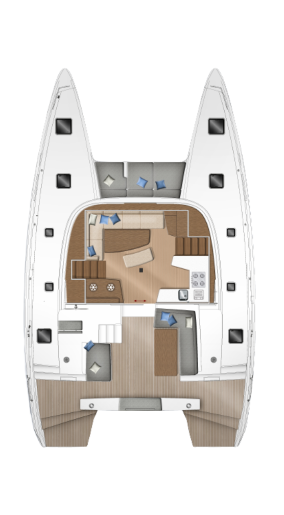 Lagoon 40 Carre Cockpit