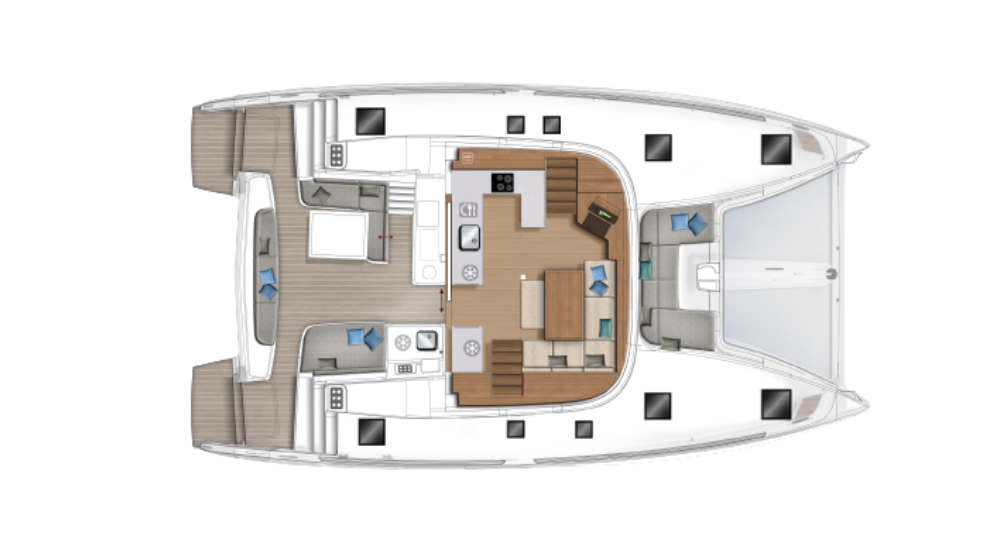 Lagoon 40 Carre Cockpit